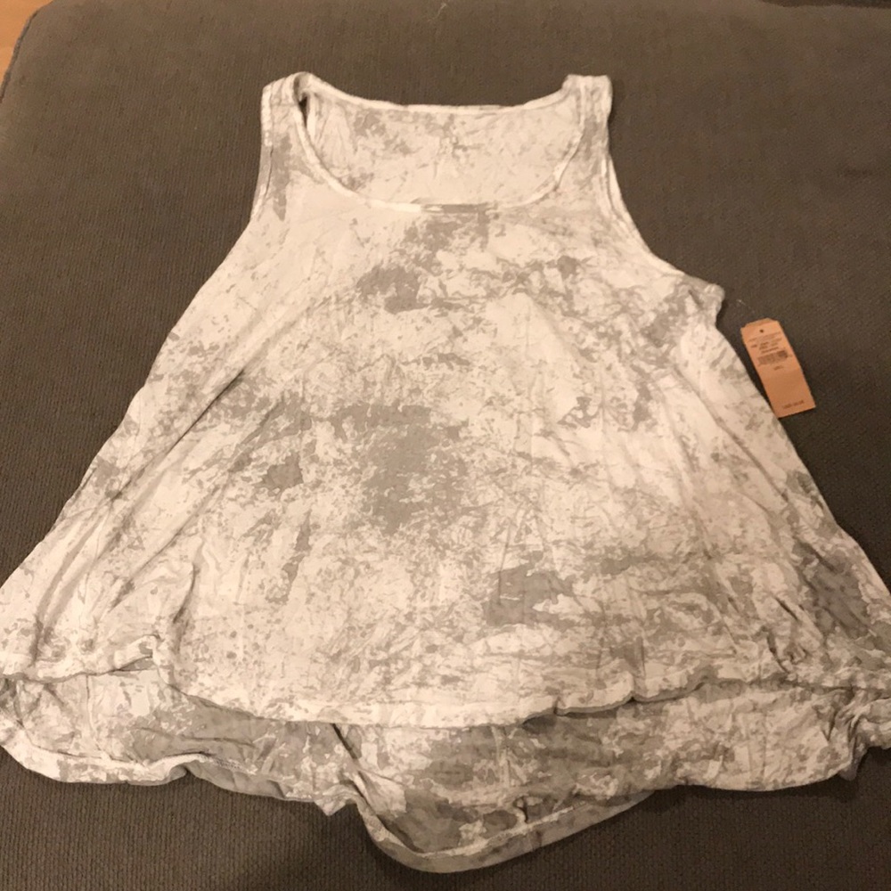 American Eagle White and grey soft & sexy tank NWT